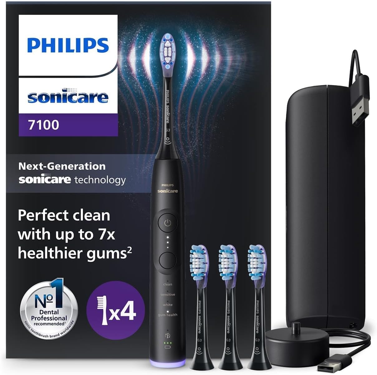 Amazon.com: Philips Sonicare 7100 Electric Toothbrush, Sonic